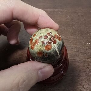 Red Planet Obsidian Crystal Sphere 34 mm